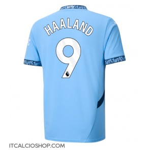 Manchester City Erling Haaland #9 Prima Maglia 2024-25 Manica Corta